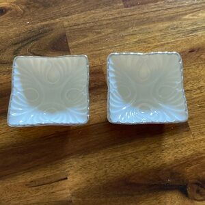 Lenox 3” square dishes(2)